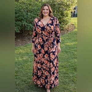 Long Sleeve Floral Maxi Dress